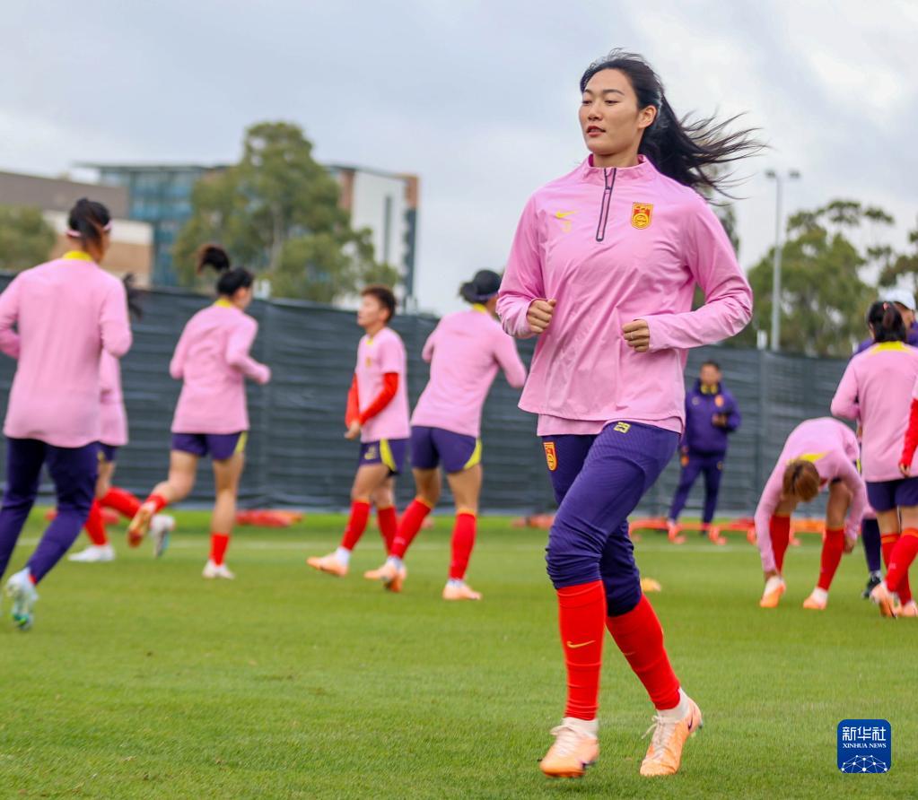 中国女足在澳备战世界杯