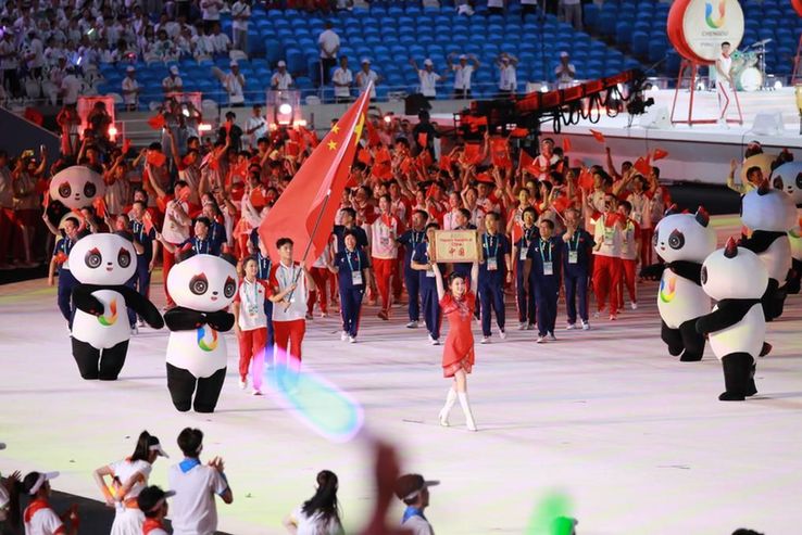 青春盛会 直击大运会开幕丨成都大运会开幕式如期而至 中国体育代表团压轴入场