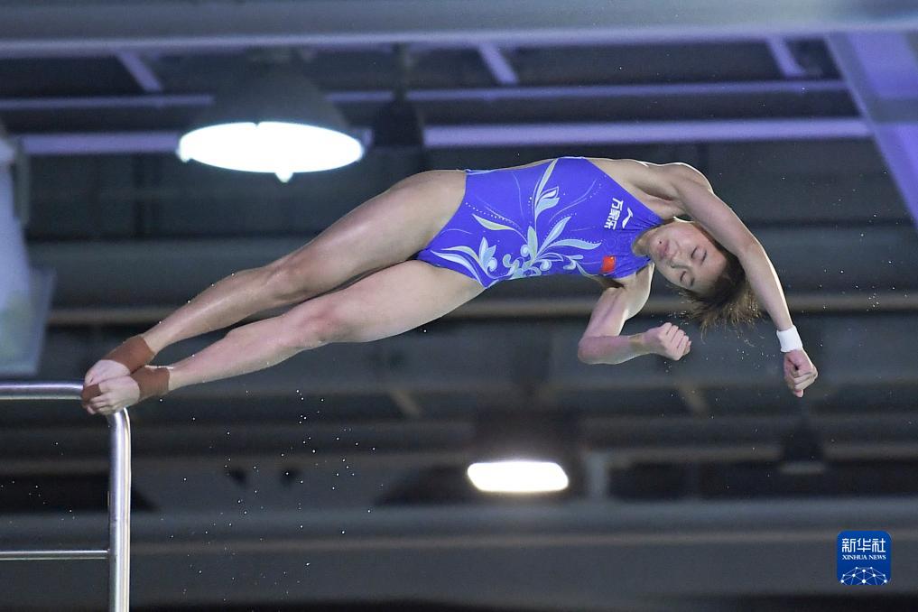 跳水世界杯总决赛:中国选手包揽女子10米台冠亚军