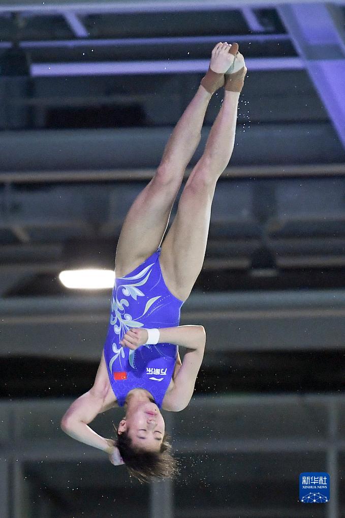 跳水世界杯总决赛:中国选手包揽女子10米台冠亚军