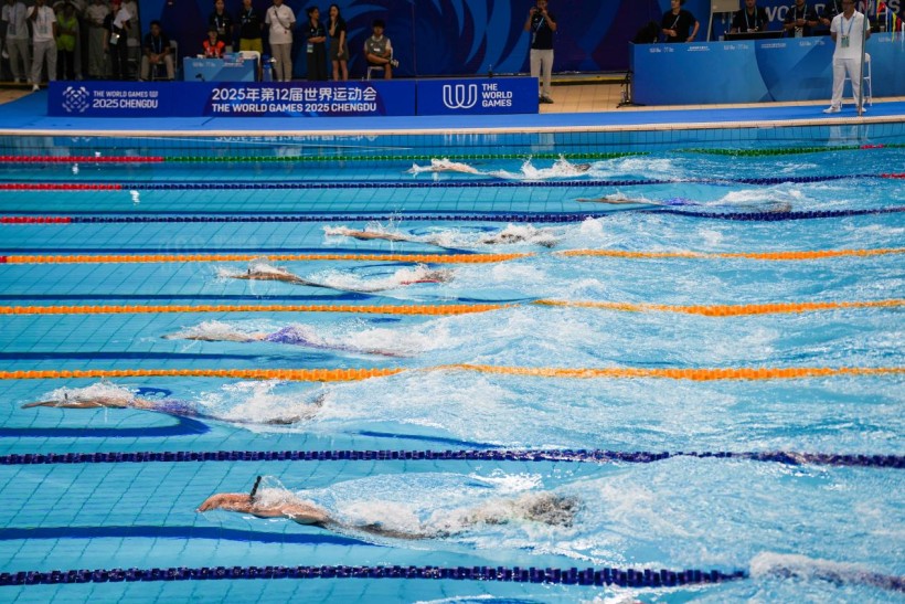 成都世运会|绝地逆转!中国队卫冕女子4×100米蹼泳接力冠军 成都世运会|绝地逆转!中国队卫冕女子4×100米蹼泳接力冠军