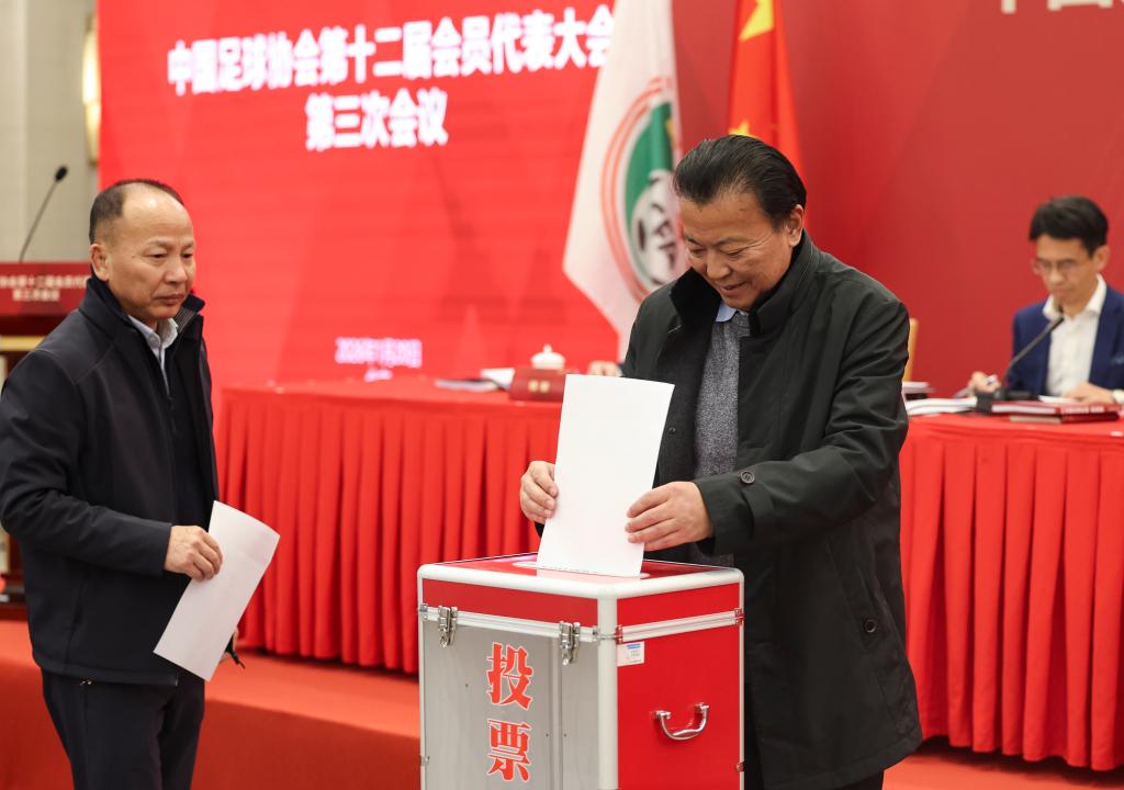 中国足协第十二届会员代表大会第三次会议在京召开