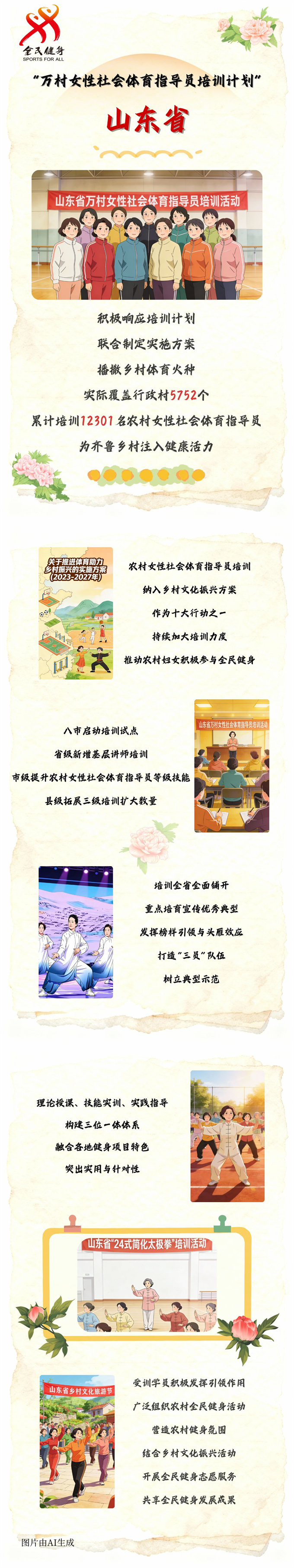 【万村女性社会体育指导员培训计划回眸】山东省