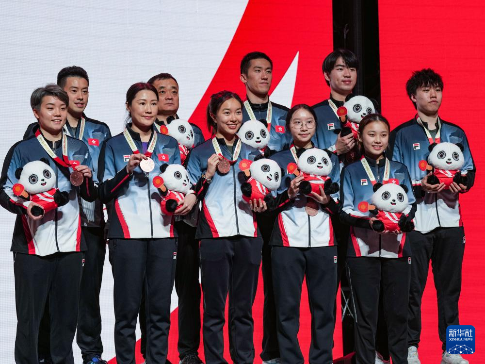 乒乓球——混合团体世界杯：中国香港队获季军