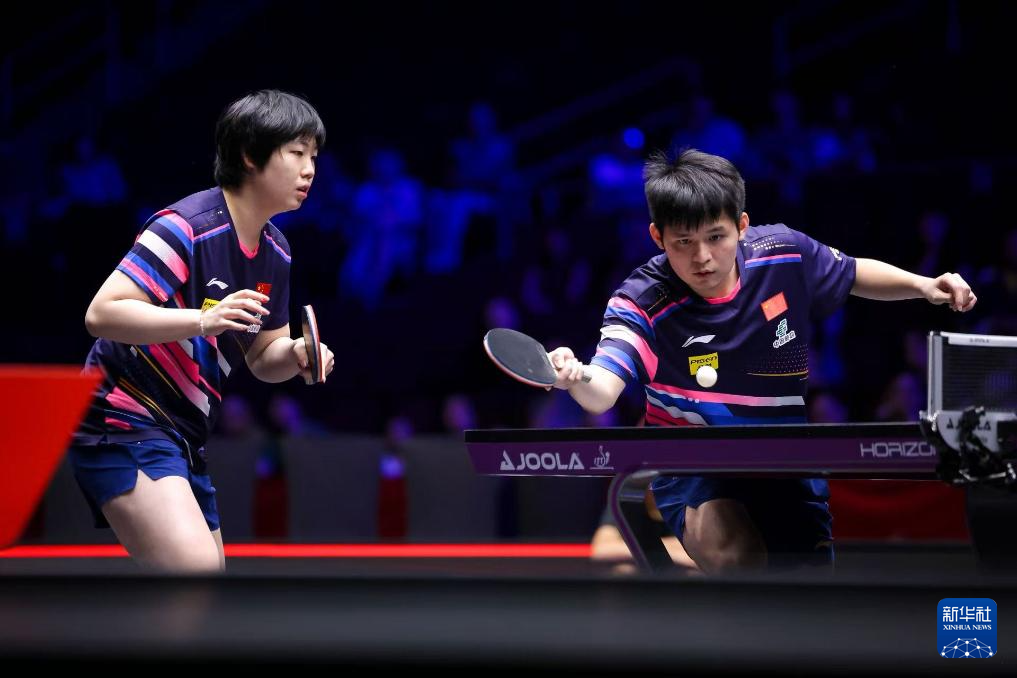 乒乓球——WTT美国大满贯:林诗栋/蒯曼获混双冠军