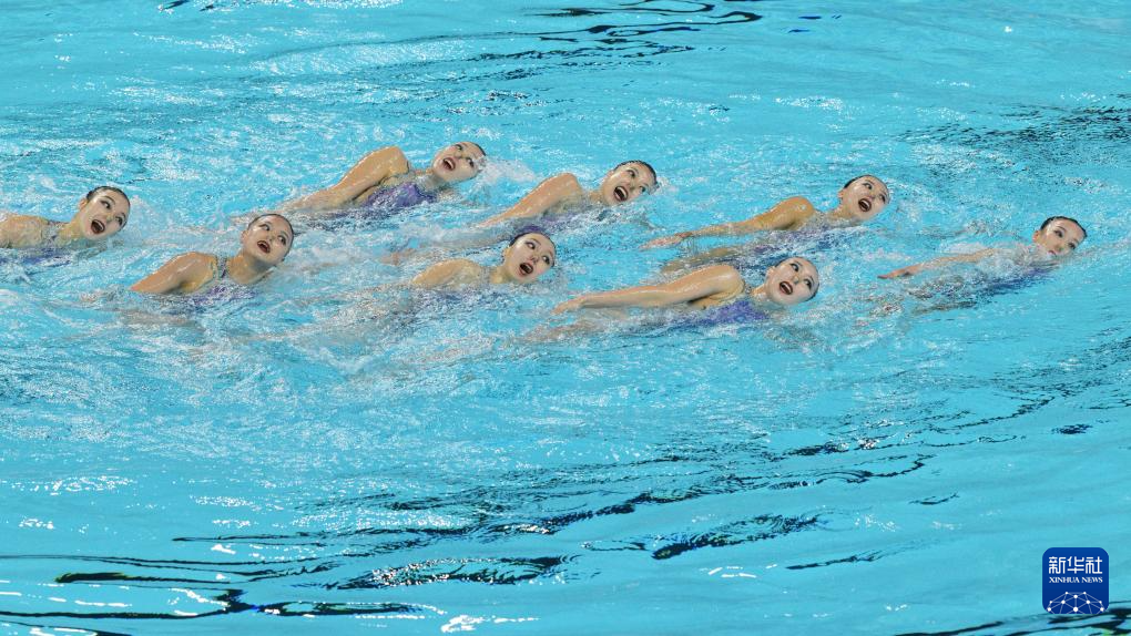 花样游泳——中国队获集体自由自选冠军