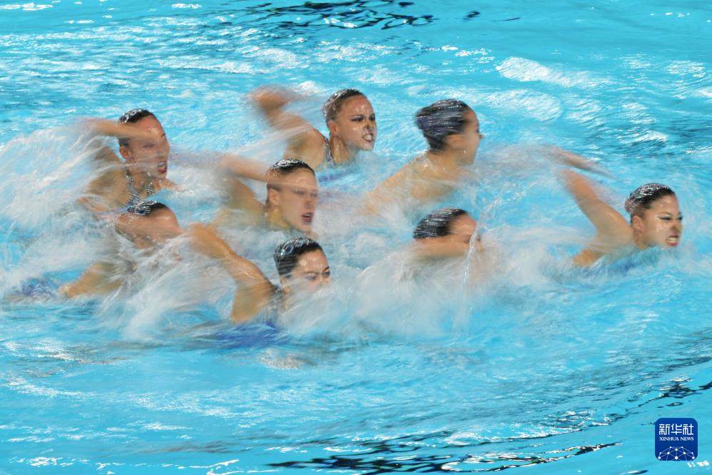 花样游泳——中国队获集体自由自选冠军