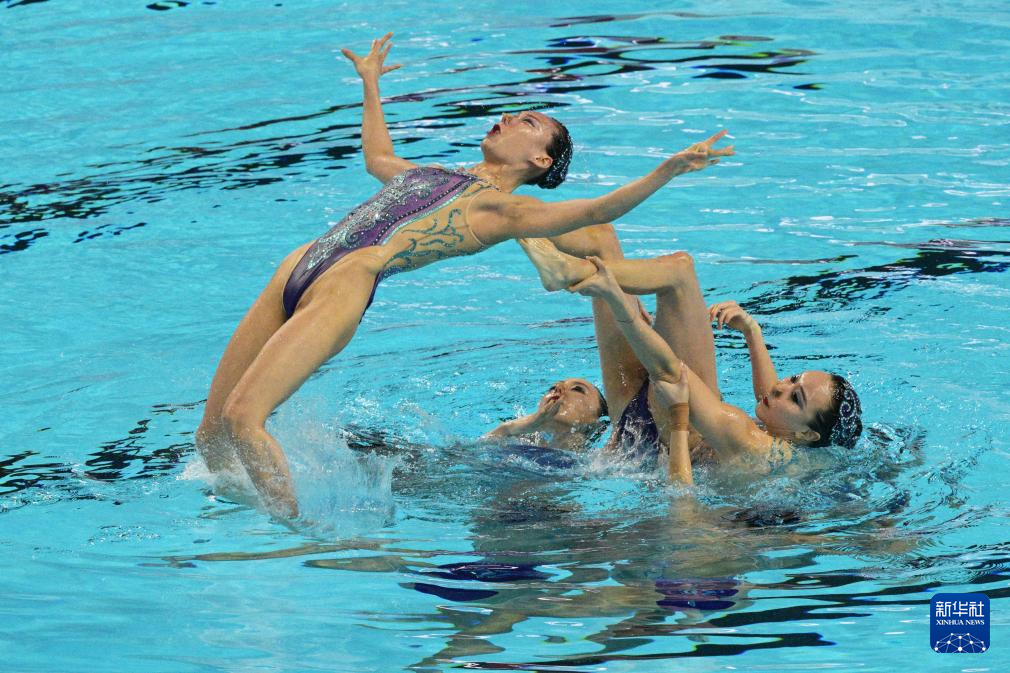 花样游泳——中国队获集体自由自选冠军