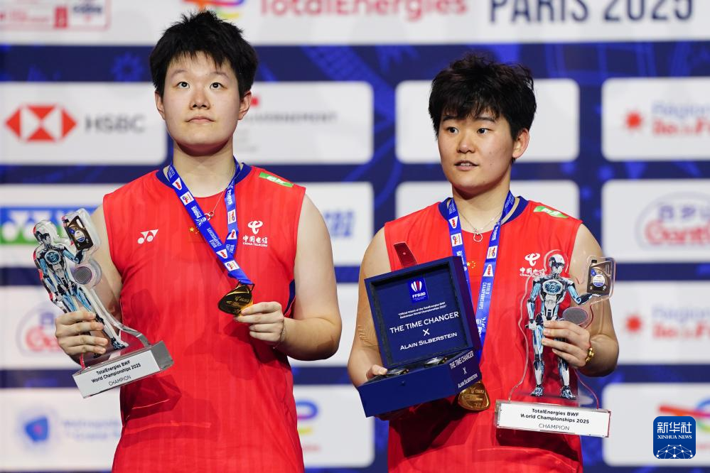 羽毛球世锦赛:刘圣书/谭宁获得女双冠军