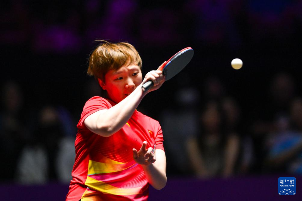乒乓球——WTT澳门冠军赛:孙颖莎夺得女单冠军