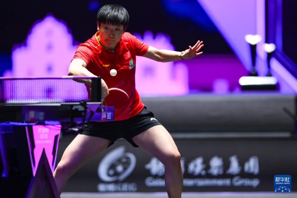 乒乓球——WTT澳门冠军赛:孙颖莎夺得女单冠军