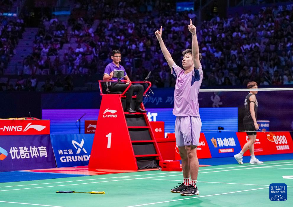 中国羽毛球大师赛:翁泓阳获男单冠军