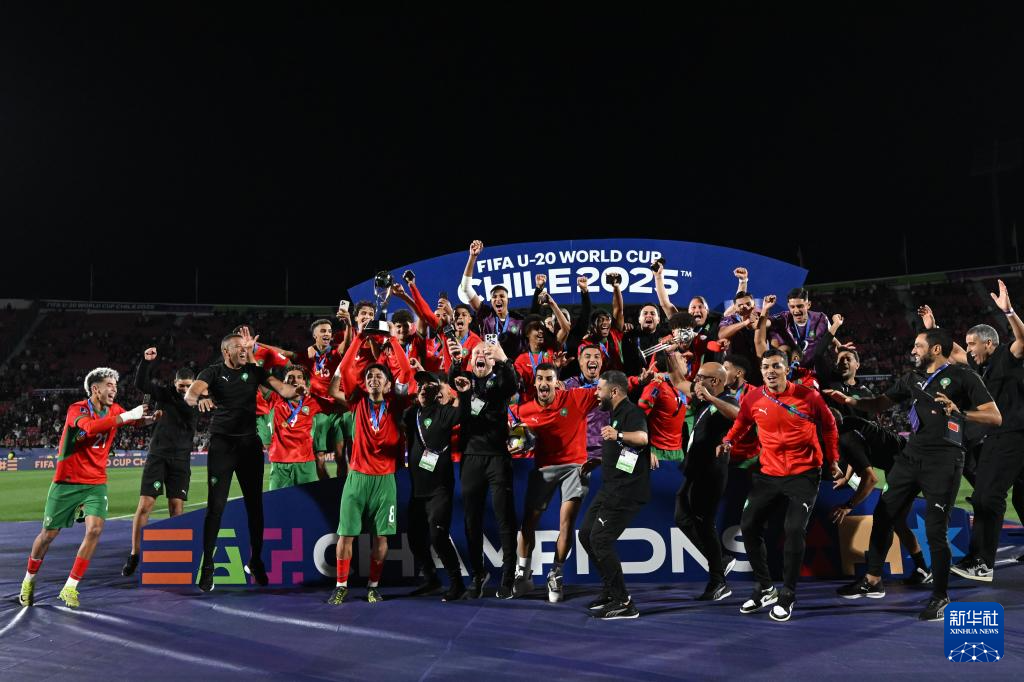 U20男足世界杯:摩洛哥队夺冠