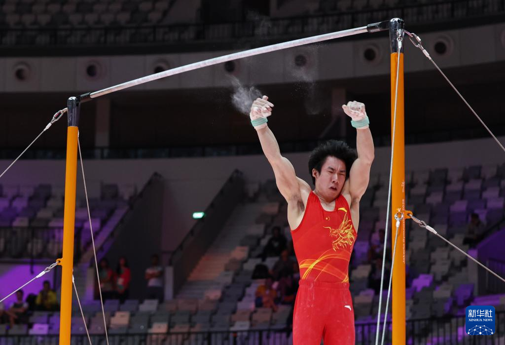 体操——世锦赛:中国队亮相男子资格赛