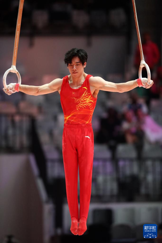 体操——世锦赛:中国队亮相男子资格赛