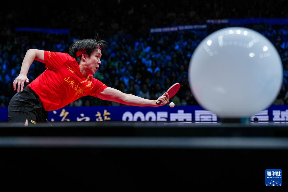 乒超联赛总决赛男团决赛:山东魏桥·向尚运动队夺冠