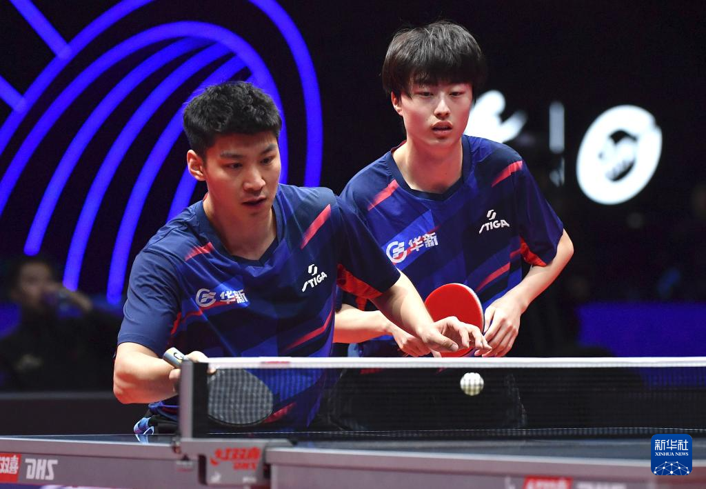 乒超联赛总决赛男团决赛:山东魏桥·向尚运动队夺冠