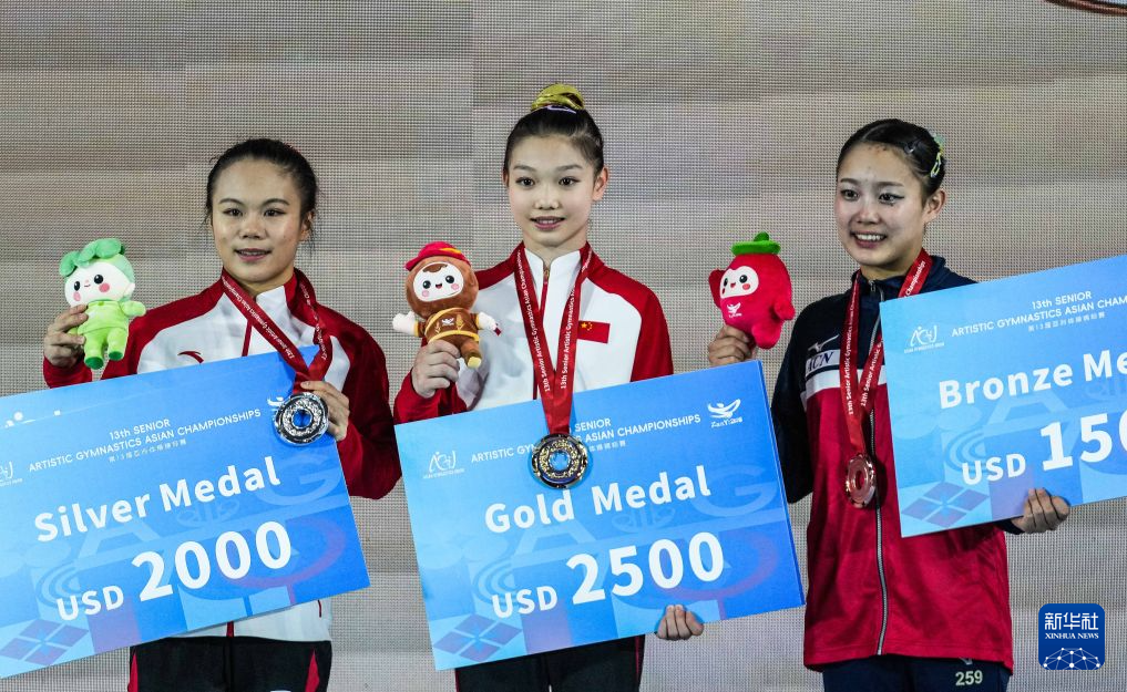 亚洲体操锦标赛:中国队获得女子团体冠军